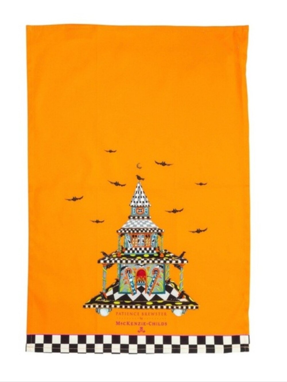 MacKenzie-Childs Patience Brewster Haunted House Dish Towel